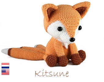 Patron au crochet Kitsune - amigurumi - renard - peluche - jouet