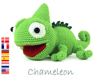 Crochet pattern Chameleon Amigurumi