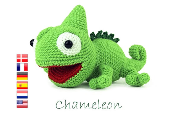 かぎ針編み模様 カメレオンのあみぐるみ - Etsy 日本