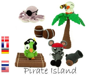 Crochet pattern Pirate Island Amigurumi