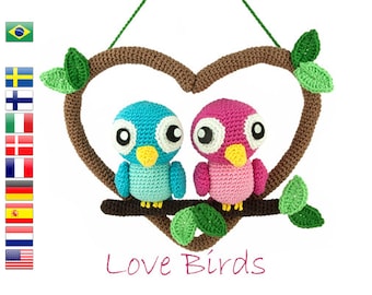 Crochet pattern Love birds Amigurumi