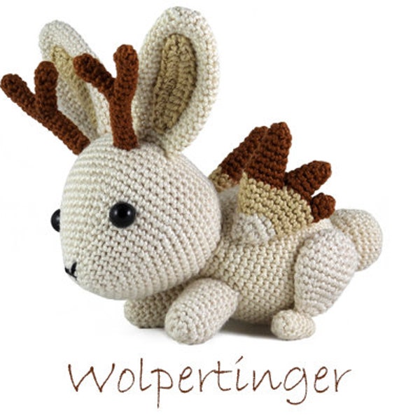 Haakpatroon Wolpertinger - amigurumi - konijn - knuffel - speelgoed