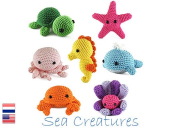 Crochet pattern for beginners - Sea Creatures Amigurumi