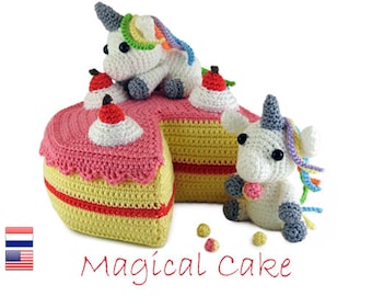 Crochet pattern Magical Cake (Amigurumi)