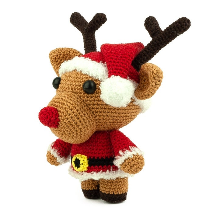 Crochet Pattern Santa Randy Amigurumi - Christmas - Reindeer - Stuffed ...