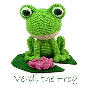 Crochet pattern Verdi the Frog Amigurumi