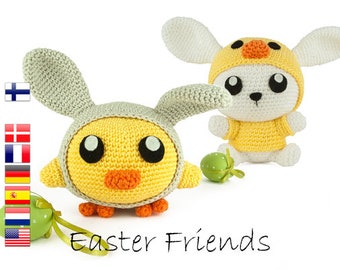 Crochet pattern Costumed Easter Friends Amigurumi