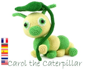 Crochet pattern Carol the Caterpillar (Amigurumi)