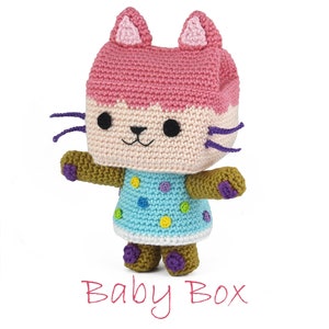 Crochet pattern Baby Box - Gabby's Dollhouse - amigurumi - stuffed animal - cat