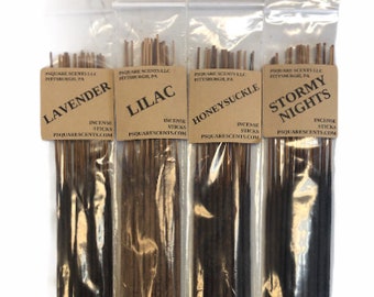 FLORAL, FEMININE, INCENSE Sticks, Pick Your Scent, Love Spell, Amber Romance, Lilac, Huneysuckle