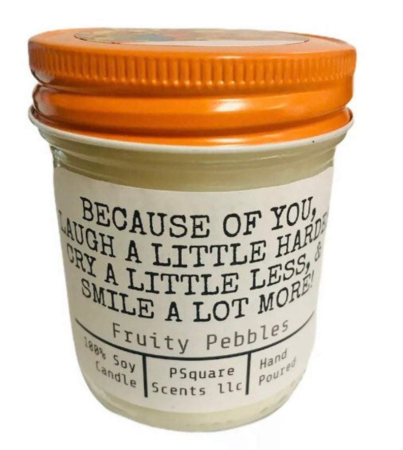 Fun Novelty Quote Candles with quirky quotes 8ounce Jars Etsy