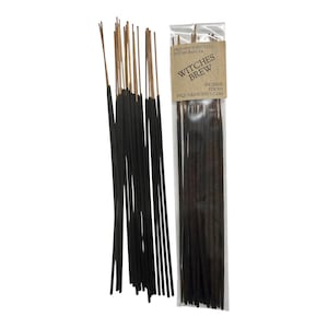 Witches Brew Incense Sticks | Hand Dipped Patchouli Cinnamon Cedar Incense | Warm Earthy Home Fragrance | Witchy Gift