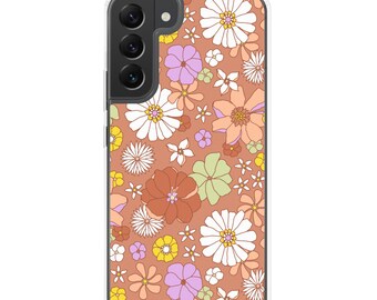 Groovy Floral-Flower-Galaxy Case -Galaxy S10/S10+/S10e-Galaxy S20-S20plus/S20 Ultra-Galaxy S21/S21plus/S21ultra-GalaxyS22/S22plus/S22ultra