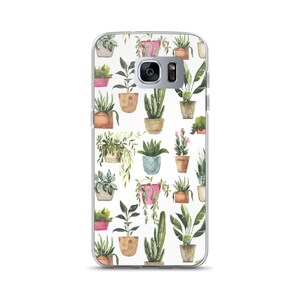 Galaxy Case-Watercolor plants-Gardening-Galaxy S10/ S10+/S10e-GalaxyS20/ S20plus/ S20 Ultra-GalaxyS21/S21 Plus-Galaxy S22/S22 plus/S22 Ultra