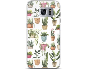 Galaxy Case-Watercolor plants-Gardening-Galaxy S10/ S10+/S10e-GalaxyS20/ S20plus/ S20 Ultra-GalaxyS21/S21 Plus-Galaxy S22/S22 plus/S22 Ultra