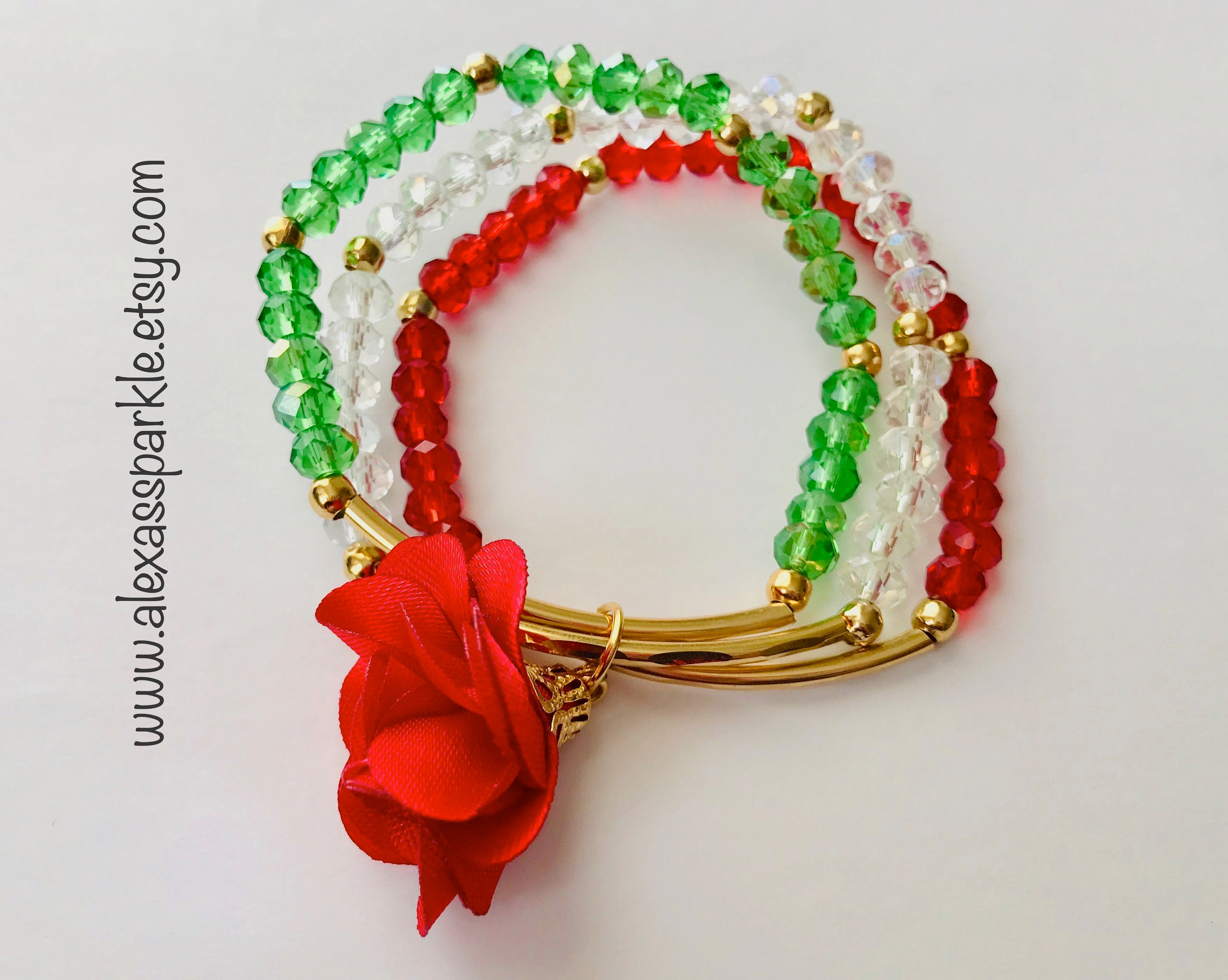 Mexican Colored Bracelets with gold plated charms Pulseras Etsy