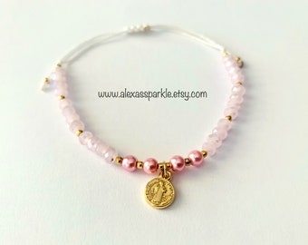 Saint Benedict Rose Bracelet - Pulsera San Benito Color Rosa