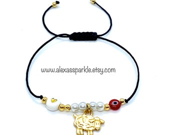 Lucky Sheep Love and Abundance Amulet Bracelet - Pulsera Borreguito de la Abundancia y Amor Amuleto