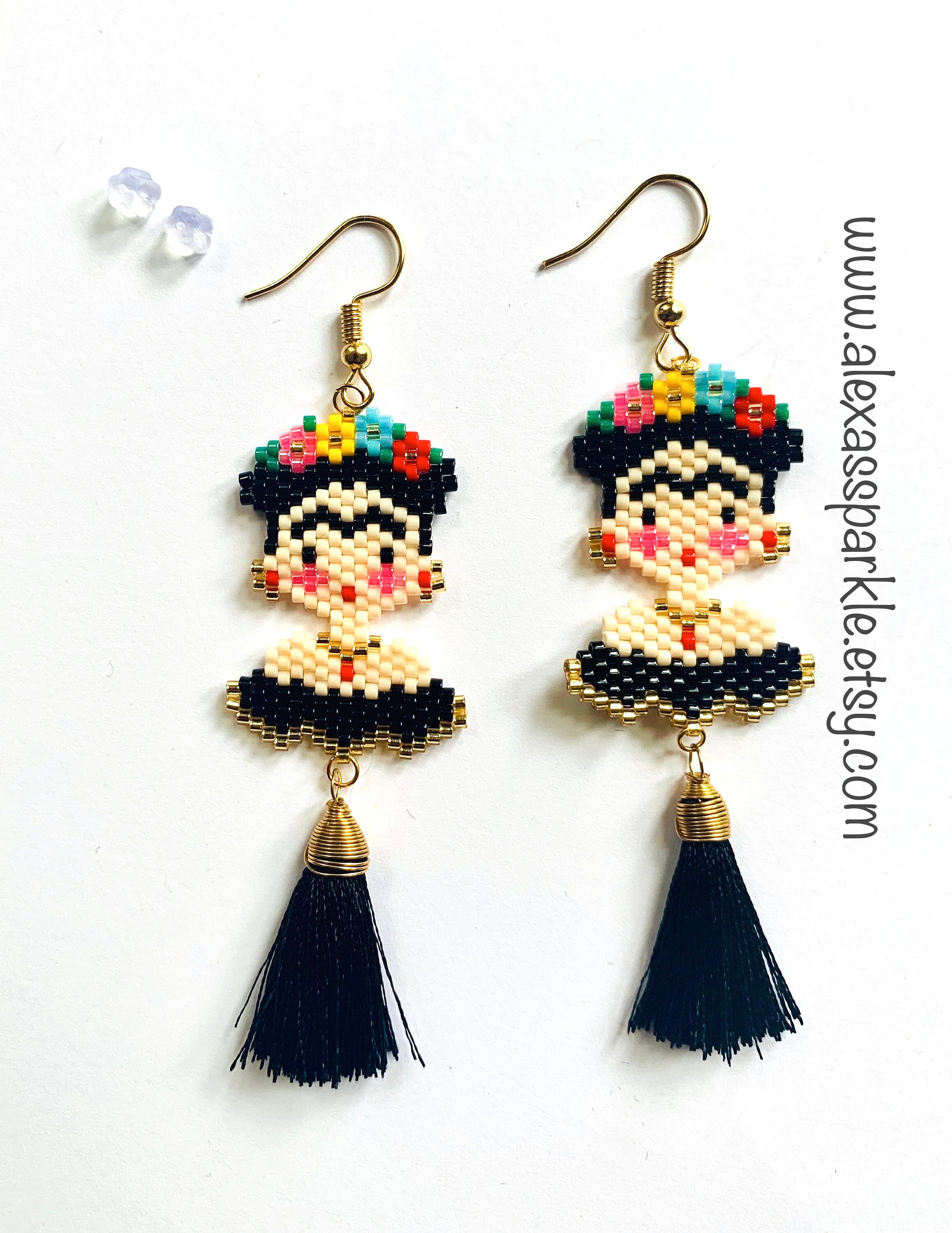 Frida kahlo deals beaded earrings