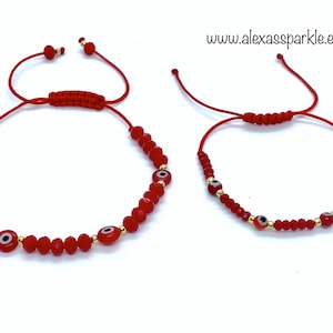 Mommy and Me Protection Evil Eye Bracelets Set - Set de Pulseras Protección Mal de Ojo Set Mami y Yo