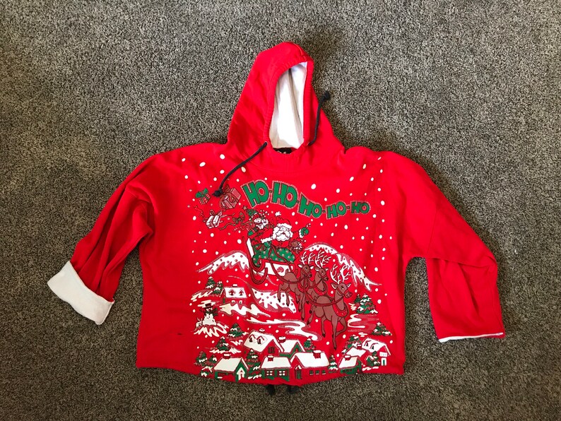 Ugly Christmas Santa Sweatshirt On Clearance