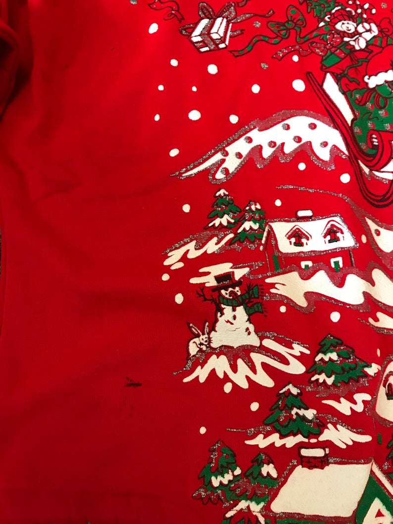 Ugly Christmas Santa Sweatshirt On Clearance