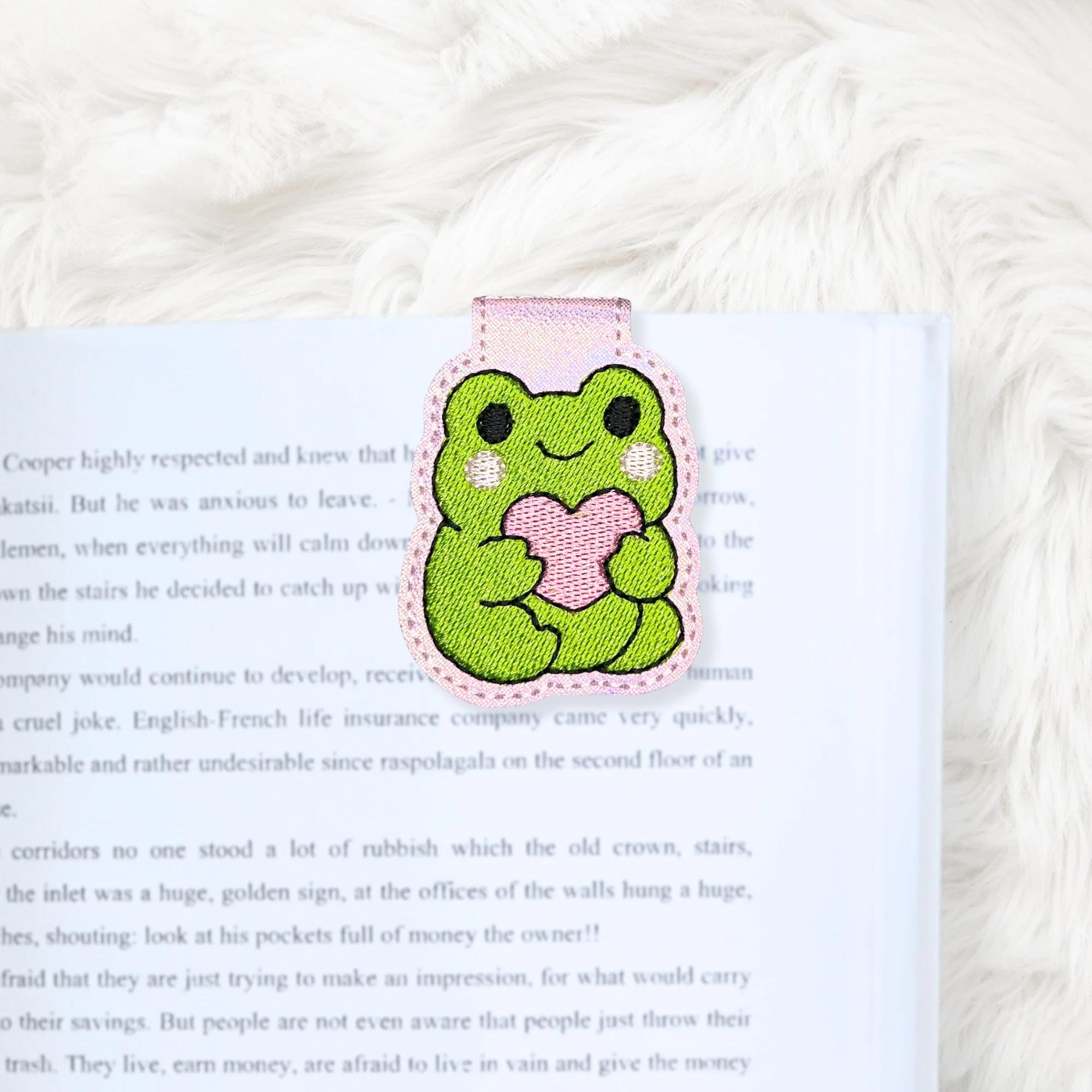 ITH 4x4 Frog Foldover Magnetic Bookmark, in the Hoop, Machine ...