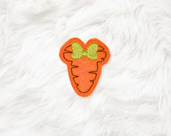 ITH 4x4 Ms Mouse Carrot Feltie, en bastidor, archivo de bordado a máquina, descarga instantánea (descarga digital)