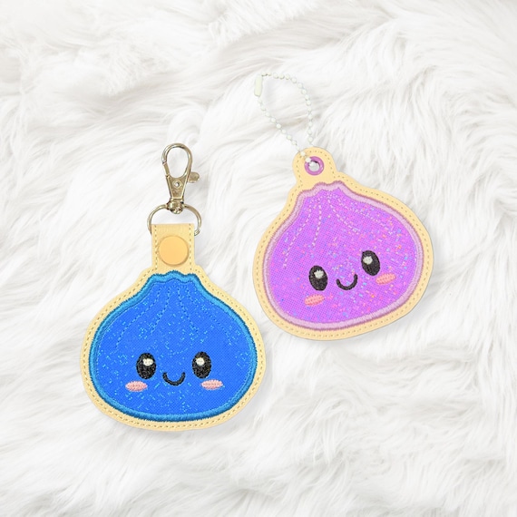 ITH 4x4 Kawaii Dumpling Appliqué Snaptab/Eyelet, In the Hoop, Machine Embroidery File, Instant Download, (Digital Download)