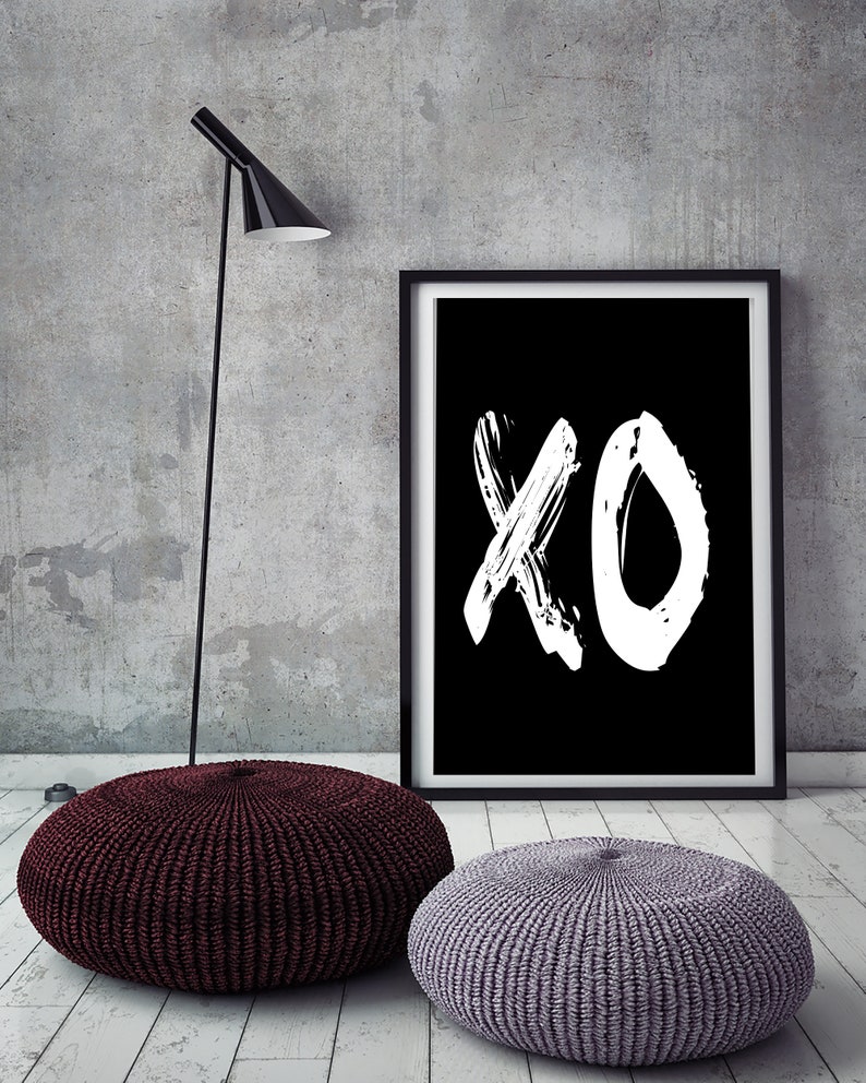 XO Print XO Poster XO Wall Art Printable Art Scandinavian Etsy