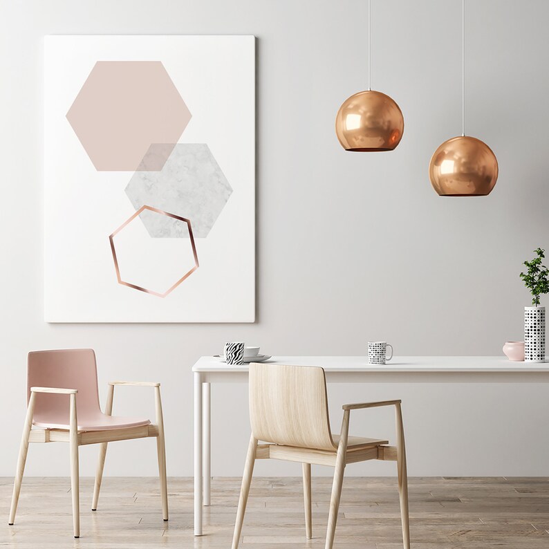 Blush Print Blush Wall Art Blush Poster Copper Print Etsy UK