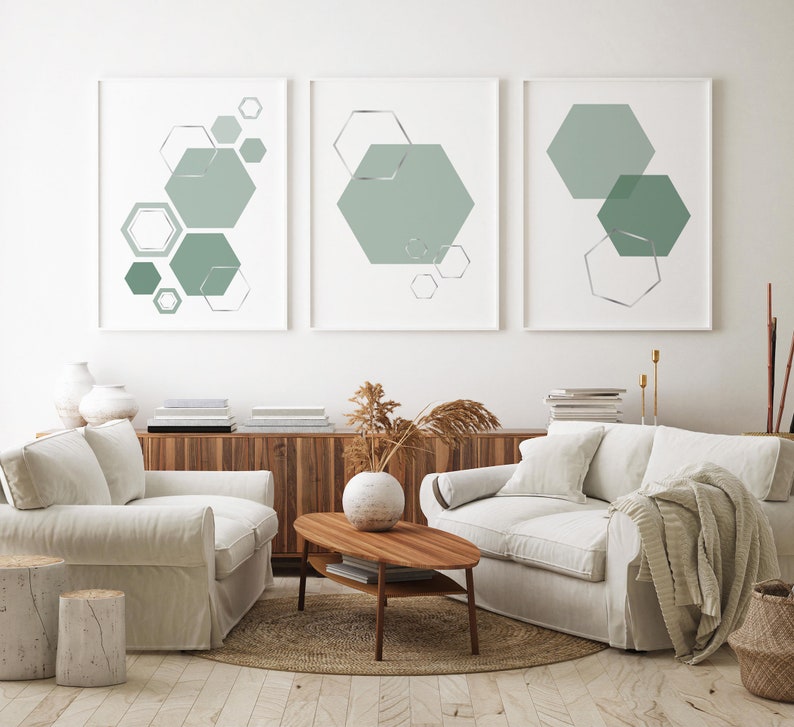 Sage Green Printable Wall Art Sage Green Nursery Decor Set Etsy