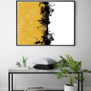 Mustard Print Wall Art Printable Art Digital Print Yellow - Etsy