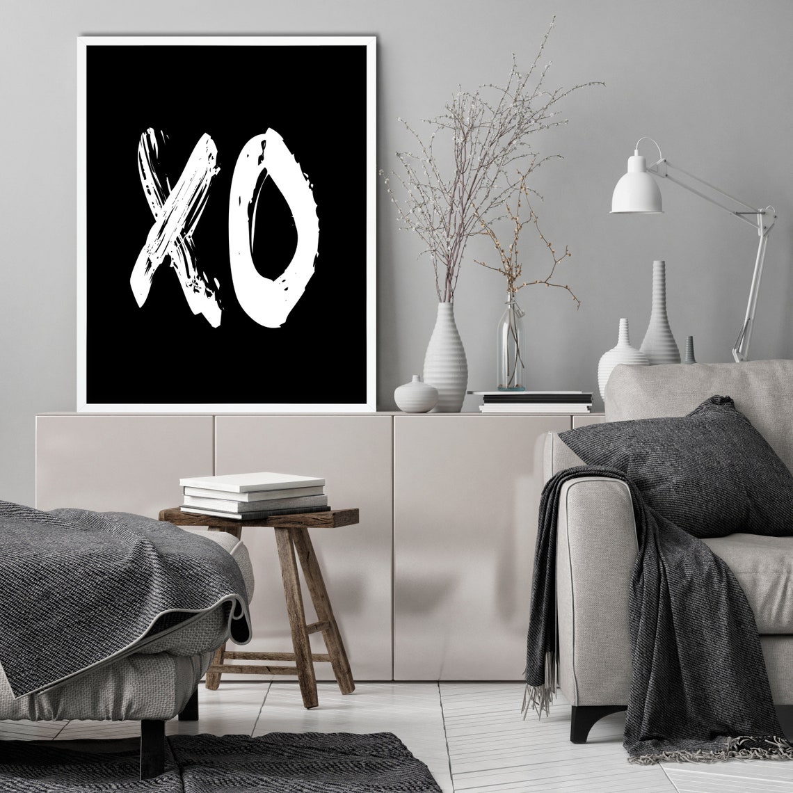 XO Print XO Poster XO Wall Art Printable Art Scandinavian Etsy