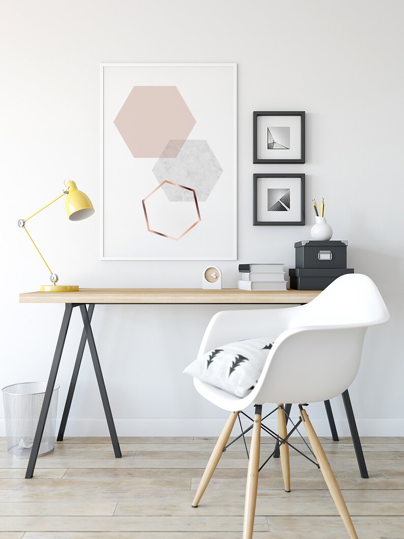 Blush Print Blush Wall Art Blush Poster Copper Print Etsy
