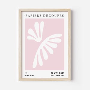Pink Matisse Print - Digital Download, Printable Girly Dorm Room Wall Art, Famous Preppy Posters College Wall Decor, Minimalist Artwork