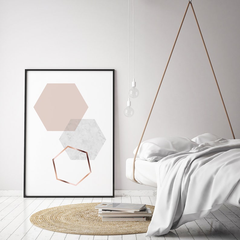 Blush Print Blush Wall Art Blush Poster Copper Print Etsy