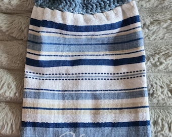 Kitchen Towels with Crochet Topper/Ready to ship
