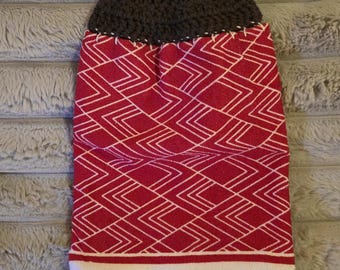 Kitchen Towels with Crochet Topper/Ready to ship