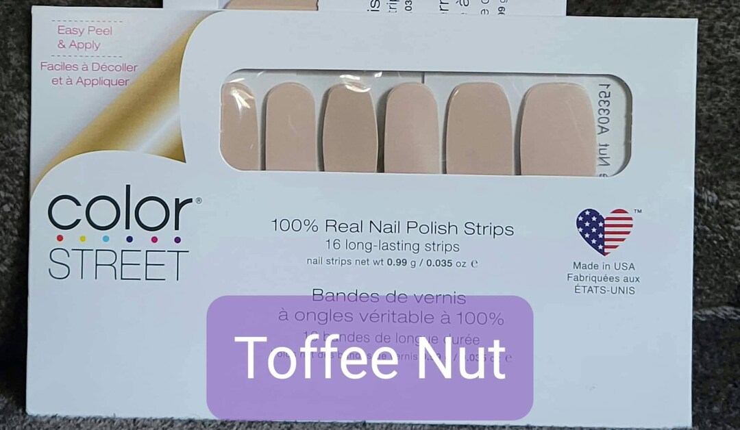 Color Street Nail Strips Toffee Nut Etsy