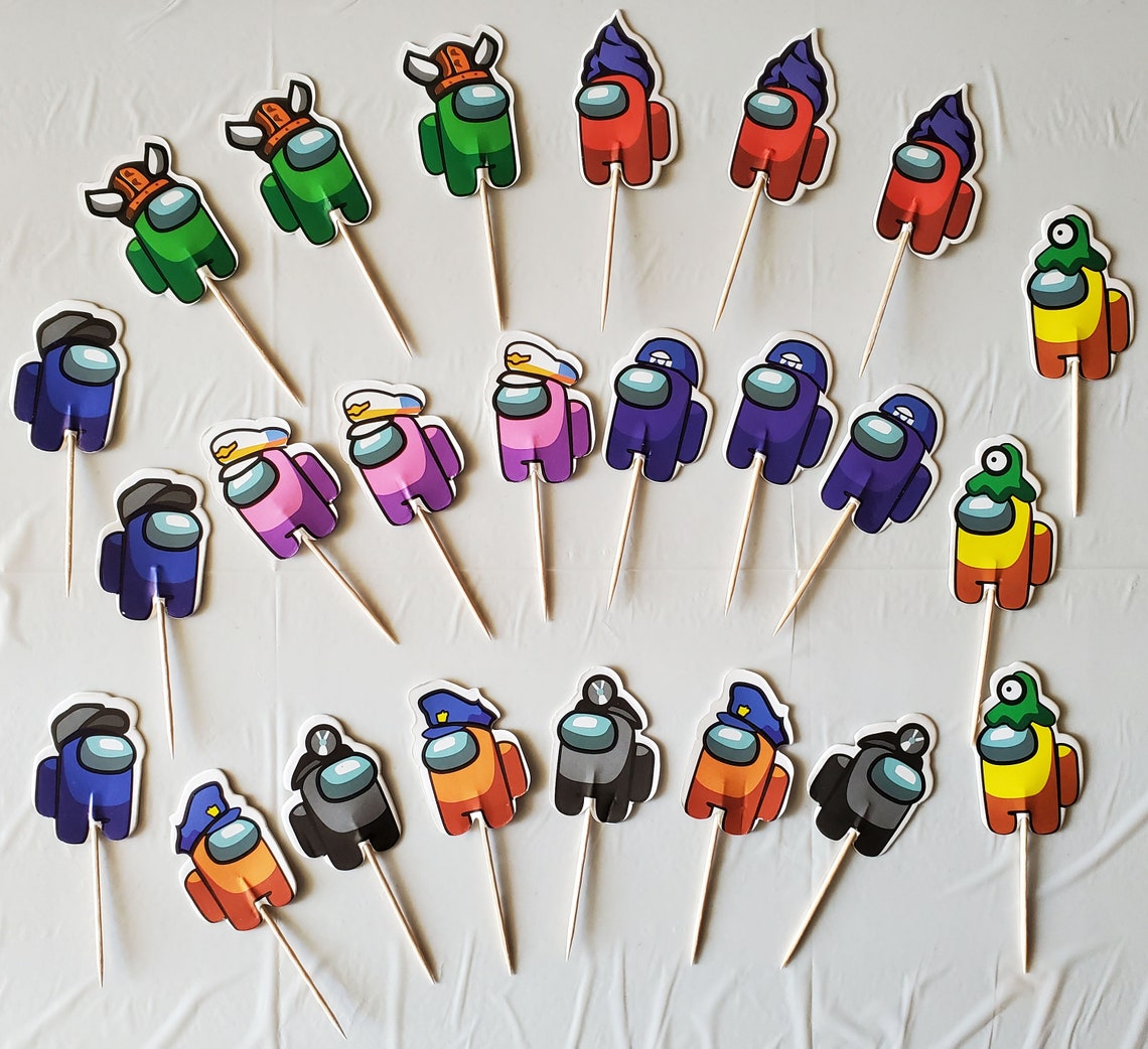 AMONG US Party Supplies birthday theme favor decorations Etsy