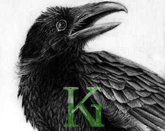 KG Cards "Raven" Greeting Card