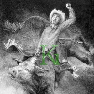 KG Cards Carte de vœux « Cowboy Bull »