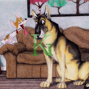 Carte de voeux « Dog Buddies » de KG Cards