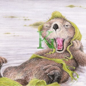 KG Cards Carte de vœux « Une loutre qui joue »