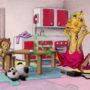 KG Cards Carte de vœux « Princesse girafe »