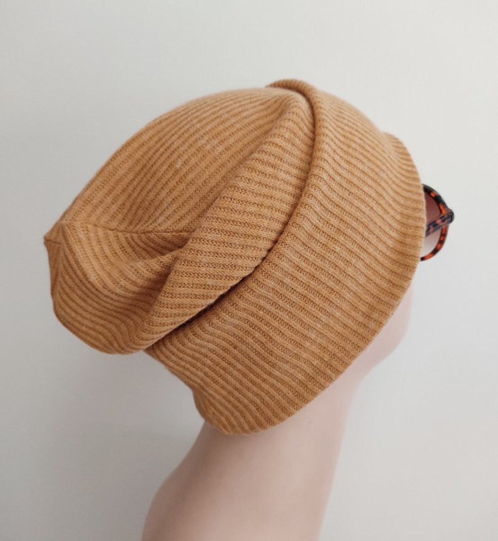 Mustard Yellow Ribbed Knit Cap / by Chiqué Etsy