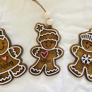 Personalized Gingerbread ornament, Gingerbread Family, Personalized Gingerbread Family Ornament 2025, Family Christmas Ornament, Gingerbread