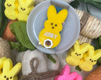 Peeps Stanley Topper SVG: Easter Name Plate, Laser Cut File (Digital Download)