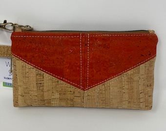 Natural cork wristlet.